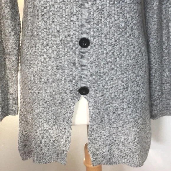 Catwalk studio sweater medium with large buttons black white  long roomy… - Picture 9 of 11